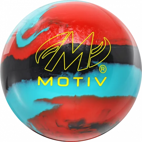 Motiv Propel Bowlingball – Rot/Türkis/Schwarz