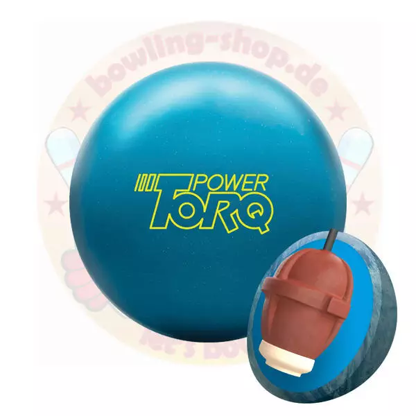 Power Torq Co 300 Sky Blue Solid Bowlingball Reaktiv mittel- bis starkgeölt