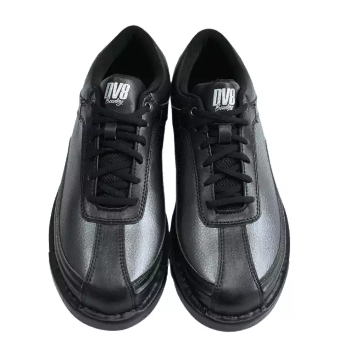 Bowlingschuhe DV8 Men Interchangeable Bowling Schuh Black Sliber Wechselsohlenschuhe RH / LH